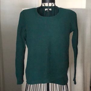 Madewell Teal Tulip Hem Sweater